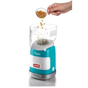 Ariete Pop Corn Party Time, Macchina per Pop Corn, Scoppia 60gr di Mais per Pop Corn in 2 minuti con Aria Calda, Senza Gra