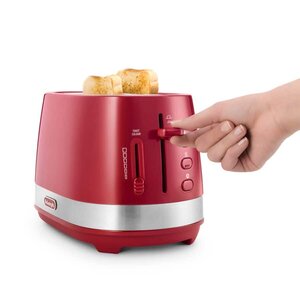 Tostapane DeLonghi CTLAP2203.R - 550 W - 2 Fette - Rosso