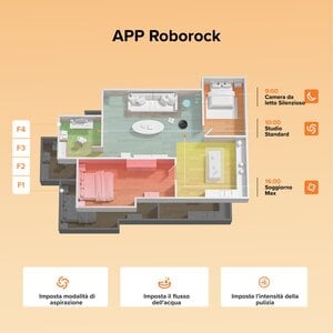 ROBOROCK Q10 VF+ Robot Aspirapolvere e Lavapavimenti, Aspirazione HyperForce 10.000 Pa, Sistema VibraRise 2.0 con Vibrazio