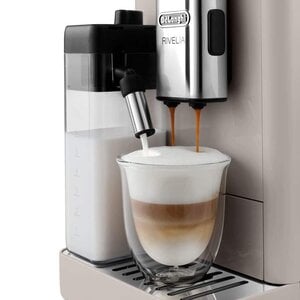 DeLonghi Rivelia Sand Beige, macchina automatica per caffè in chicchi, colore beige