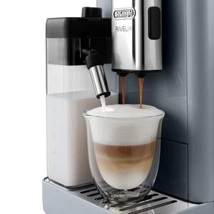 DeLonghi Rivelia Pebble Grey, macchina automatica per caffè in chicchi, colore grigio