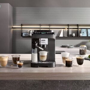 DeLonghi Magnifica Evo Next, macchina automatica per caffè in chicchi, colore grigio e nero