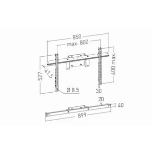 KIT DI VITI M8 X 50 MM PER INSTALLAZIONE DI DISPLAY SAMSUNG