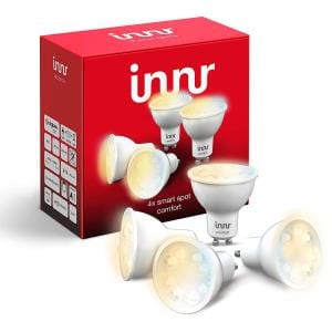 GU10 Set di 4 Pezzi Tunable White Faretto Spot LED, 2200K - 5000K, Compatible with Philips Hue* & Echo Plus (Hub Richiesto