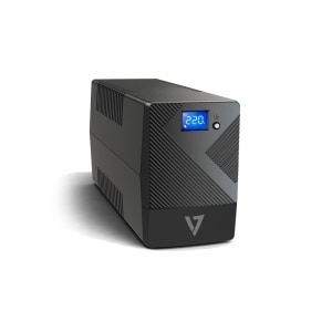 UPS line-interactive V7 UPS1P600E - 600 VA/360 W Desktop - AVR - Ricarica 6 Ore - 230 V ca Ingresso - 4 x alimentazione CA