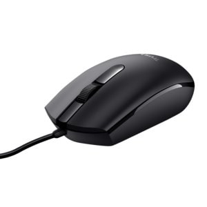 Mouse TRUST BASI CON FILO - NERO - 3 PULSANTI -1200 DPI - CAVO 160CM