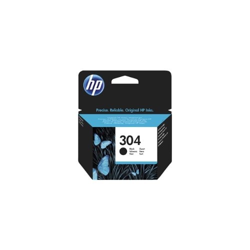 Cartuccia inchiostro originale nero HP 304 - Compatibilità: HP AMP 120 Printer - HP DeskJet 2620, 2622, 2630, 2632, 2633, 
