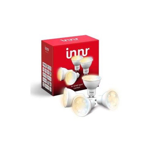 GU10 Set di 4 Pezzi Tunable White Faretto Spot LED, 2200K - 5000K, Compatible with Philips Hue* & Echo Plus (Hub Richiesto