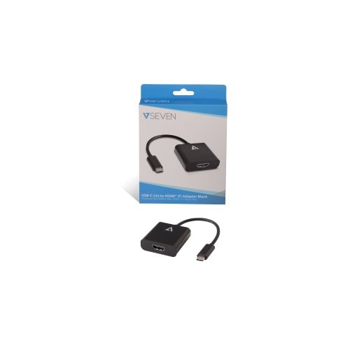 Adattatore Audio/video A/V V7 V7UCHDMI-BLK-1E - Nero - da USB-C maschio a HDMI femmina