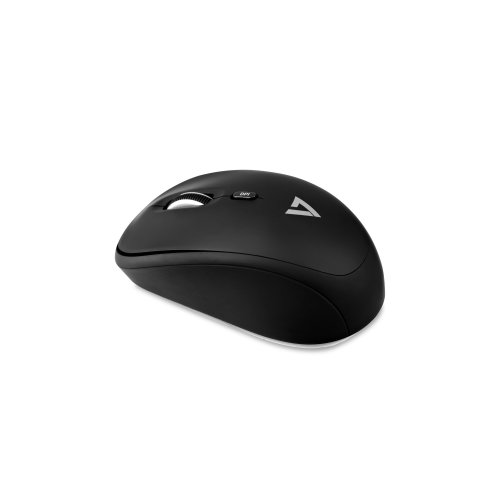 V7 Mouse ottico mobile wireless  nero 2.4Ghz 4 pulsanti 