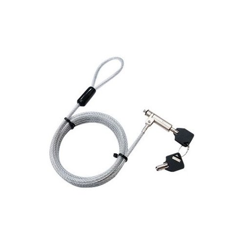Hamlet Cavo di sicurezza per notebook con Attacco Low Profile x Notebook Slim. Lunghezza cavo 200 cm. Cavo e lucchetto in 