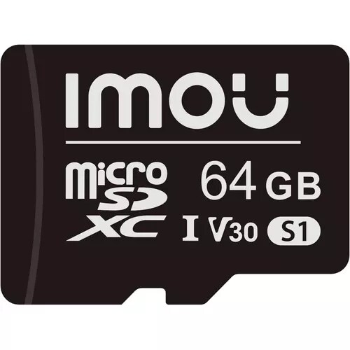 IMOU - Scheda Micro-SD IMOU, 64GB, Classe 10, Classe velocità UHS U3, Lettura 95 MB/s - Scrittura 35 MB/s Compatibile con 