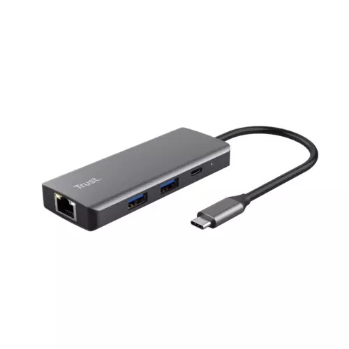 DALYX ADATTATORE MULTIPORTA USB-C 6-IN-1 - ARGENTO