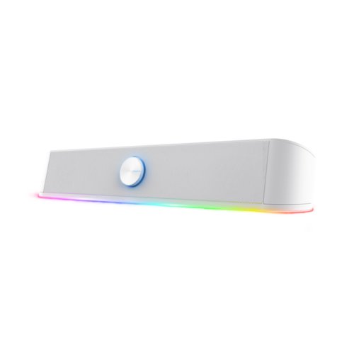 Soundbar TRUST THORNE TGB - BIANCO - ILLUMINAZIONE RGB - CON INGRESSO AUX E CUFFIA - 6W RMS 12W PICCO