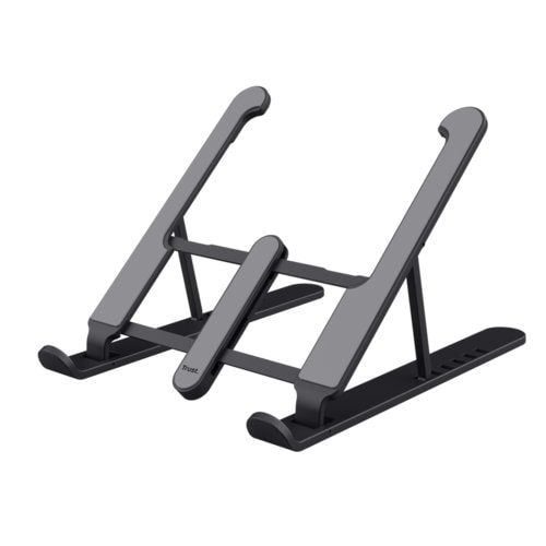 Supporto PC TRUST PRIMO FOLDABLE - NERO - SUPPORTO RIPIEGHEVOLE E FACILMENTE TRASPORTABILE