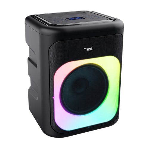 Speaker portatile TRUST AZURA WIRELESS PARTY - NERO - ILLUMINAZIONE RGB - BT - ATTACCO PER MICROFONI 