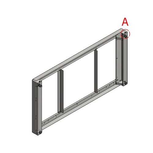 ITB - Staffa a parete specifica per LG 49XE4F, orizzontale/verticale, portata 63Kg.