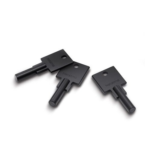 Tre chiavi intelligenti a prova di manomissione e non duplicabili, in acciaio inox ad alta resistenza