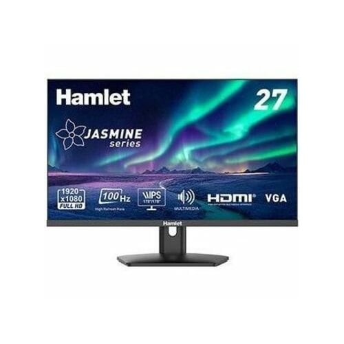 Hamlet Monitor LCD HM27JF-V - 27 Full HD 1920x1080100 Hz IPS. Altoparlanti stereo integrati. Dotato di ingressi HDMI + VGA