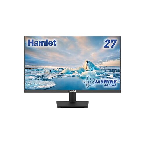 Hamlet Monitor LCD HM27JF-VDR - 27 FHD 1920x1080 100 Hz IPS. Altoparlanti integrati. Base Regolabile in altezza. Ingressi 