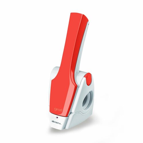 Ariete 447 Gratì 2.0, Grattugia elettrica ricaricabile senza filo, 1 kg di formaggio con una ricarica, Rullo Acciaio Inox,