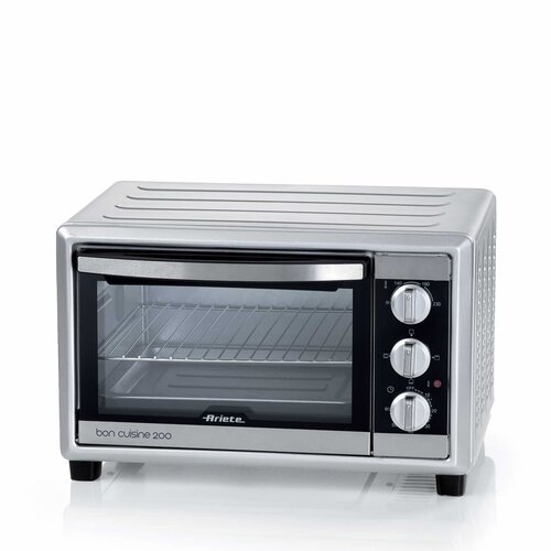 Ariete 981 Bon Cuisine 200, Forno Elettrico 20 Litri, Doppio vetro, Temperatura max 230°, 1380 Watt, 3 posizioni cottura, 