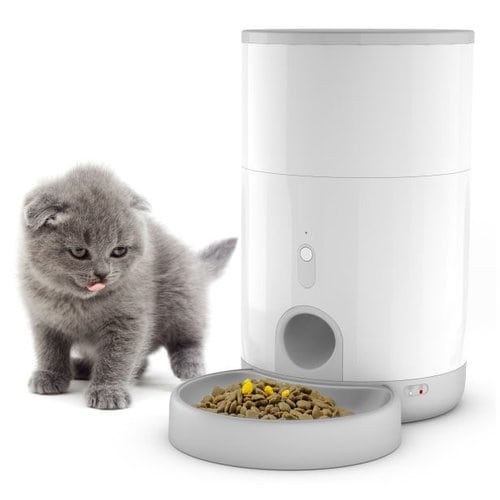 Petoneer Nutri Mini distributore di cibo e acqua per cani e gatti Acrilonitrile butadiene stirene (ABS) Grigio, Bianco Uni