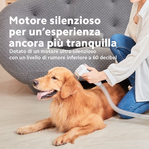 Petoneer LM7, Gatto/Cane, Aspirapolvere + Tagliacapelli, Trasparente, Bianco, 220 - 240 V, 140 mm, 298 mm