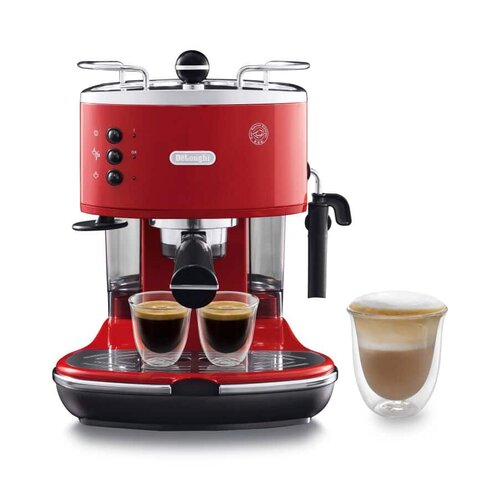 MACCHINA DA CAFF ESPRESSO ICON CLASSIC PUMP ROSSA