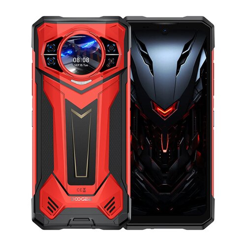 DOOGEE S200 Plus 32GB RAM+512GB ROM AMOLED rear display 5G Rugged Smartphone colore Rosso