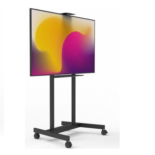 ITB - Carrello con ruote per display da 55" a 98", due mensole, VESA max 800x600, portata 90Kg.
