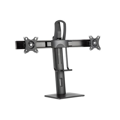 Hamlet Supporto da tavolo per Doppio monitor regolabile in altezza. Universale: supporta tutti i monitor LCD da 17 a 27"" 