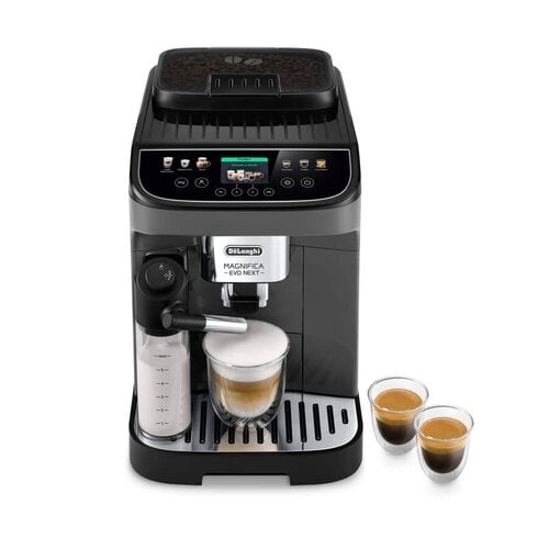 DeLonghi Magnifica Evo Next, macchina automatica per caffè in chicchi, colore grigio e nero
