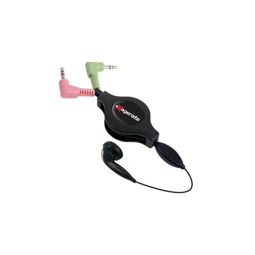 Hamlet Auricolare con Microfono per Computer per chiamate VOICE OVER IP / SKYPE ed altri servizi audio. Cavo retrattile da