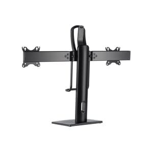 Hamlet Supporto da tavolo per Doppio monitor regolabile in altezza. Universale: supporta tutti i monitor LCD da 17 a 27"" 
