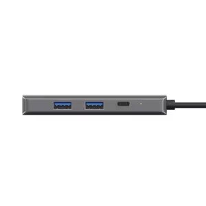 DALYX ADATTATORE MULTIPORTA USB-C 6-IN-1 - ARGENTO