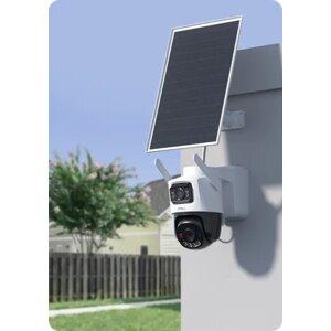 AOV Dual KIT | Telecamera da interno/esterno 4G e Wi-Fi a batteria ricaricabile con doppia ottica risoluzione 3K (5MP)  + 