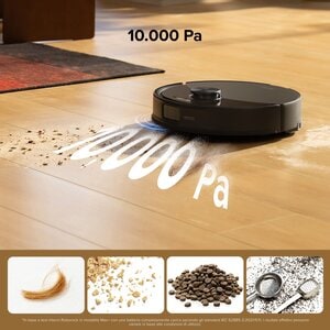 ROBOROCK Q10 VF+ Robot Aspirapolvere e Lavapavimenti, Aspirazione HyperForce 10.000 Pa, Sistema VibraRise 2.0 con Vibrazio