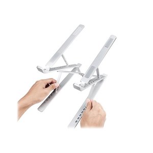 Hamlet Tiramisù PRO Supporto per Notebook da viaggio in alluminio per una corretta postura, richiudibile ed ergonomico. De