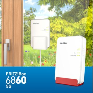 AVM FRITZ!Box 6860 5G Edition International Router Wi-Fi con modem Accesso a Internet tramite 5G (5G SA, 5G NSA) e tramite