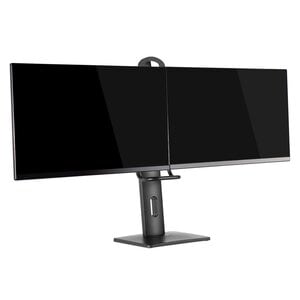 Hamlet Supporto da tavolo per Doppio monitor regolabile in altezza. Universale: supporta tutti i monitor LCD da 17 a 27"" 