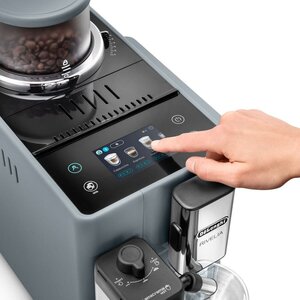 DeLonghi Rivelia Pebble Grey, macchina automatica per caffè in chicchi, colore grigio