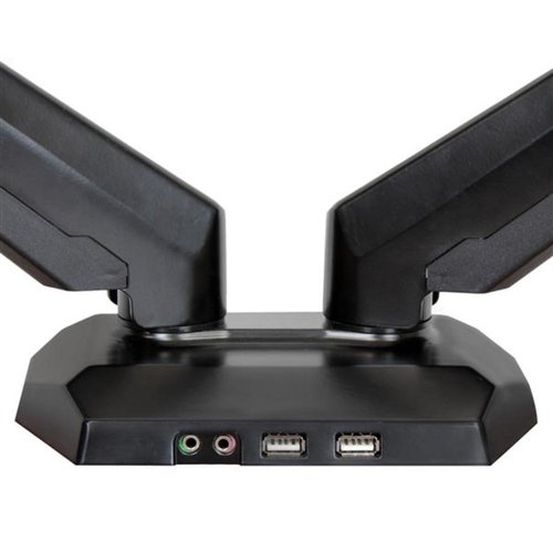 Dual Monitor Arm, USB Hub and Audio Ports in Base