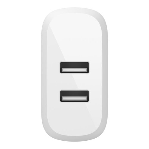 24W BOOST CHARGE DUAL USB-A WALL CHARGER + USB-A TO USB-C