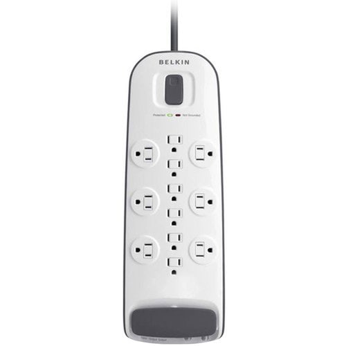 12OUT SURGE PROTECTOR 8FT CORD CABLE/SATELLITE PROTECTION