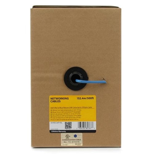 1000FT BLUE CAT5E CABLE PLENUM