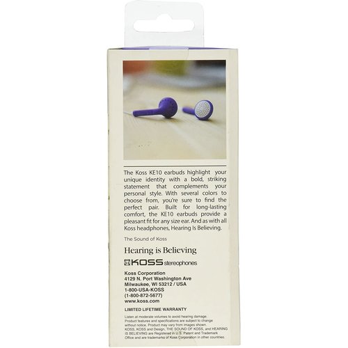 LIGHTWEIGHT ON-EAR EARBUD BLUE SOFT RUBBER BODY