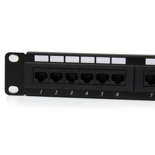24 PORT CAT6 PATCH PANEL RJ45 110 TYPE RACK MOUNT NETWORK PANEL