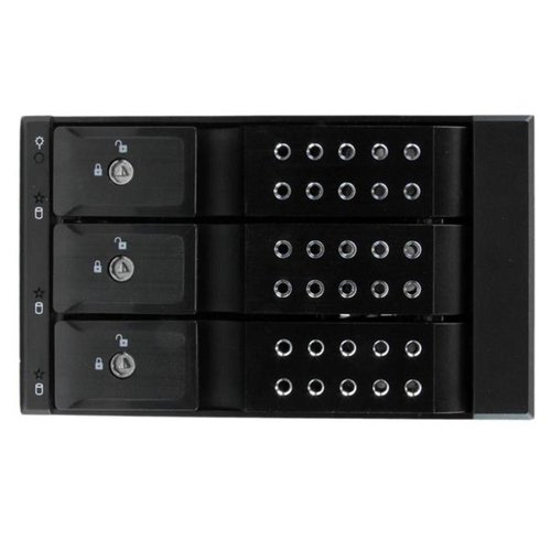 HARD DRIVE BAY MOBILE RACK 3.5 SATA SAS HDD TRAYLESS HOT SWAP