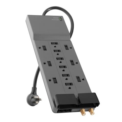 12OUT SURGE PROTECTOR 8FT CORD WITH PHONE/COAX PROTECTION